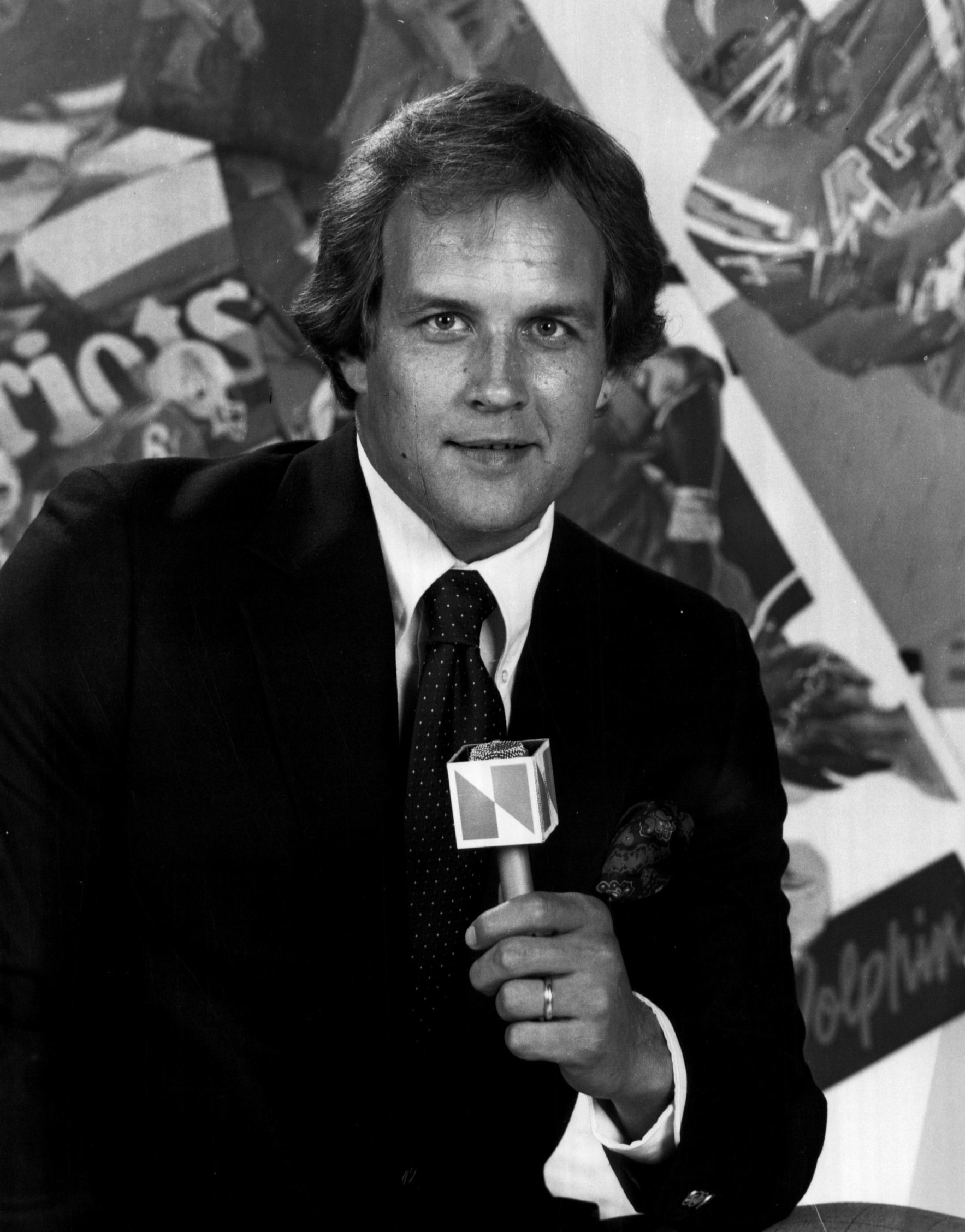 Announcer Bob Trumpy, circa 1981.
